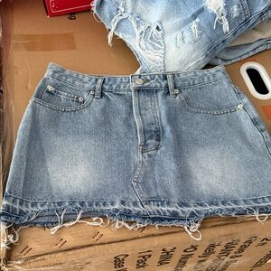 Denim Mini Skirt